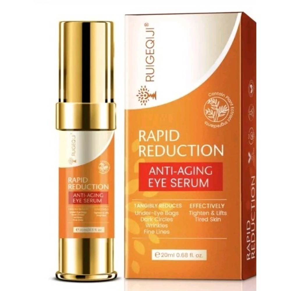 Ruigeqiji Rapid Reduction Anti Aging Eye‎ Serum 0.67 Fl. Oz New Exp.6/26